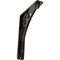 Ekena Millwork Crawley Wrought Iron Bracket, (Single center brace), Antiqued Warm Silver 1 1/2"W x 5 1/2"D x 8"H BKTM01X05X08SCRAWS - alternate 1
